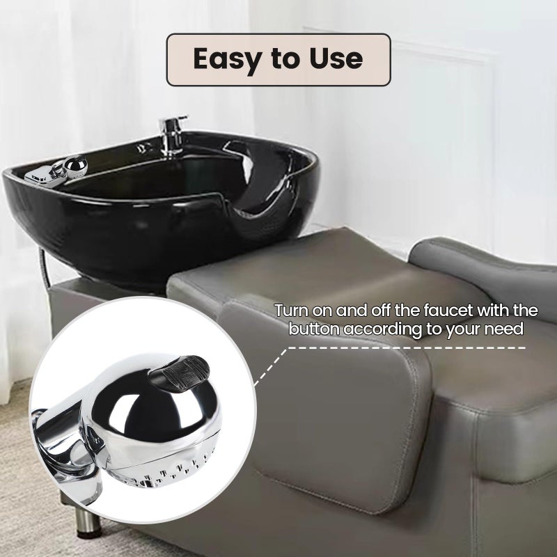 Toriexon Salon Shampoo Bowl Faucet Vacuum Breaker Kit  Faucets For Shampoo Bowls With Hose And Sprayer Replacement Part  Hair Salon Faucet Sprayer Hose Set - Image 5