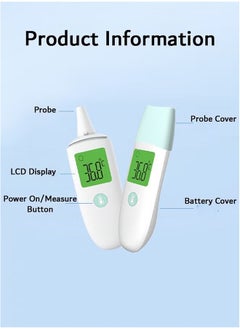 Beauenty Non-Contact Forehead and Ear Thermometer, Baby Infrared Digital Thermometer, Fever Alarm Function and Memory Functions  - Image 2
