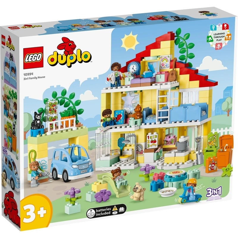 LEGO - Duplo 3 in 1 Family House 218 Pieces - 10994 - Image 1
