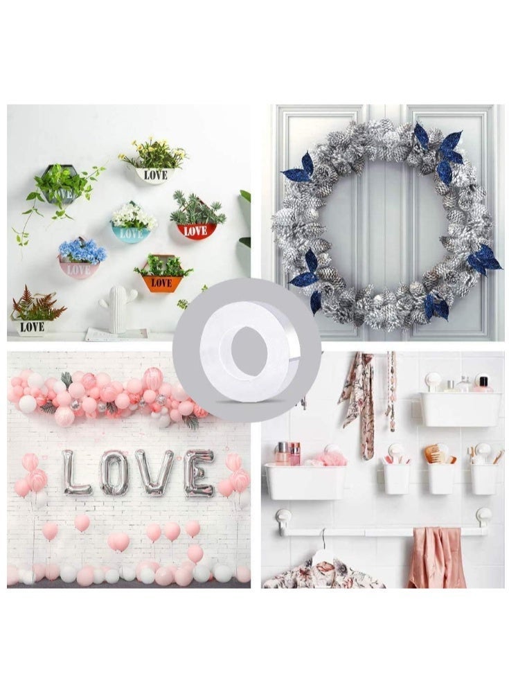 2 Pcs - Double-Sided Adhesive Roll Nano Tape 5 meter Clear - Double-Sided Transparent Adhesive Tape – Strong & Reusable - Image 4