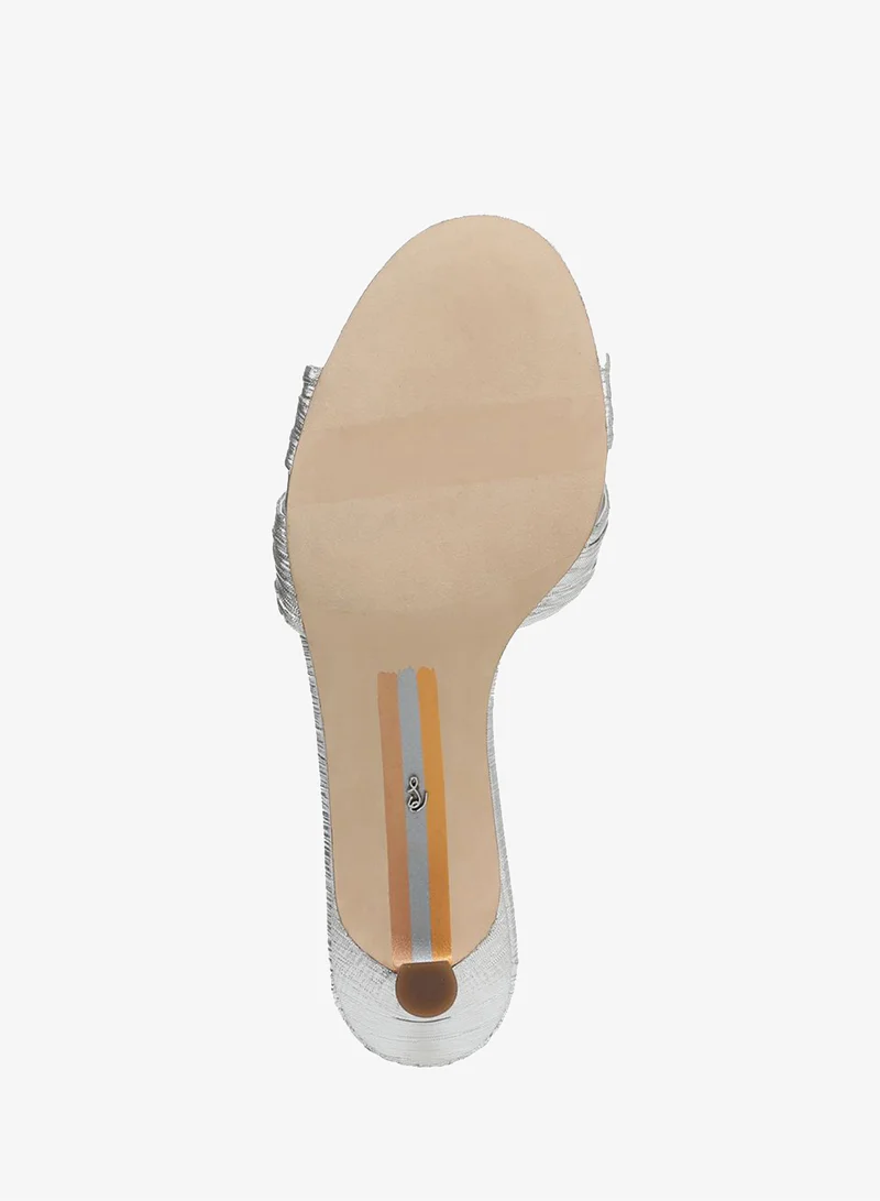 Sam Edelman SILVER Cindie Kitten Heel Mule for Women | Best Price UAE