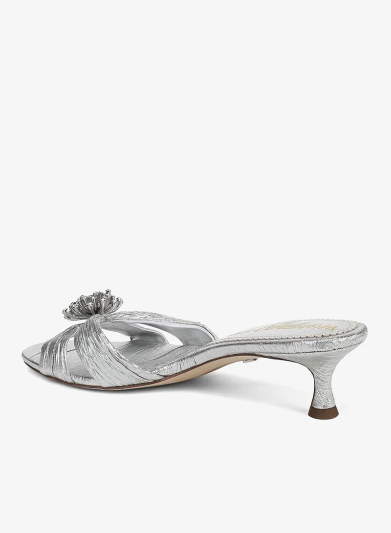 Sam Edelman SILVER Cindie Kitten Heel Mule for Women | Best Price UAE