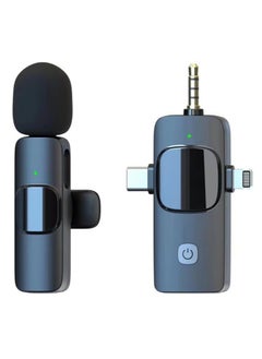 Anmi New Wireless Lavalier Microphone compatible with iPhone, Laptop, Android Phone, Camera – 3 in1 Wireless Receiver+ Mic for Podcast, Video Recording (3in1+1mic)  - Image 1