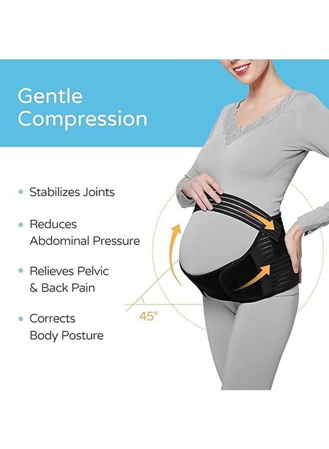 general Maternity Belly Strap, Pregnancy Support Belt, Breathable Abdominal Support Brace for Abdomen, Pelvic, Lower Back and Back Pain, Lightweight Abdominal Strap, Adjustable Pregnancy 3-in-1 Belt - Image 5