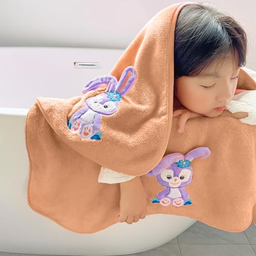 MAXOSHINE Microfiber Kids Bath Towels Quick Dry Super Absorbent Super Soft Bath Towel for Babies Toddler-Baby Towel for Boys and Girls (Pack of 1, Brown) - Image 2