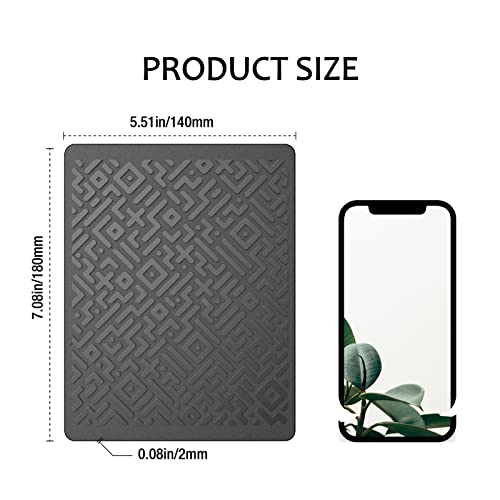 Brlvget Car Dashboard Non Slip Mat, Brlvget Anti Slip Gel Pad, Multifunctional Fixate Anti Slide Sticky Dash Pad for Radar Detector, Cell Phone, Keys, Glass, Mirrors, GPS, Coins 7.1 x 5.5 inch (2 Pack) - Image 3