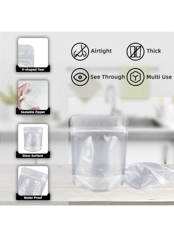 DCGPAC, Transparent, Zip Lock, Stand up, Pouches Resealable, Smell-Proof Pouches, Perfect for Food & Product Packaging 10Pcs/Pack (6in x 9in) (250-400g) - Image 4