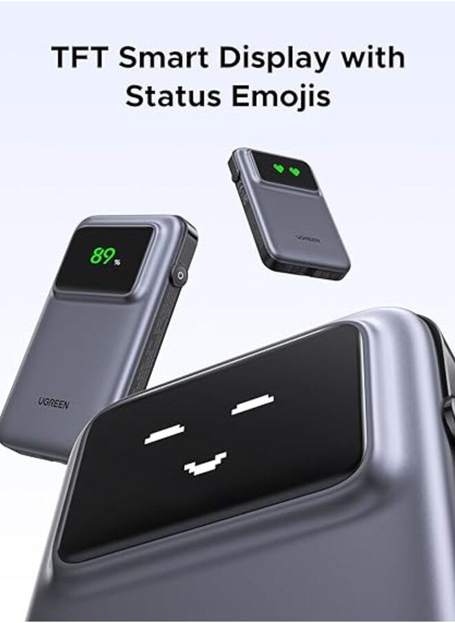 UGREEN ECO - UGREEN Uno QPro 10000mAh 30W Power Bank with Built-in USB-C Cable - Image 1