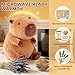 SuzziPals Heatable Coolable Capybara Plush Microwavable Stuffed Animal Heating Pad for Soothing Relaxation Lavender Scent Plush Toys for Stress Relief Capybara Plushies Gift for Kids Adults - Image 2