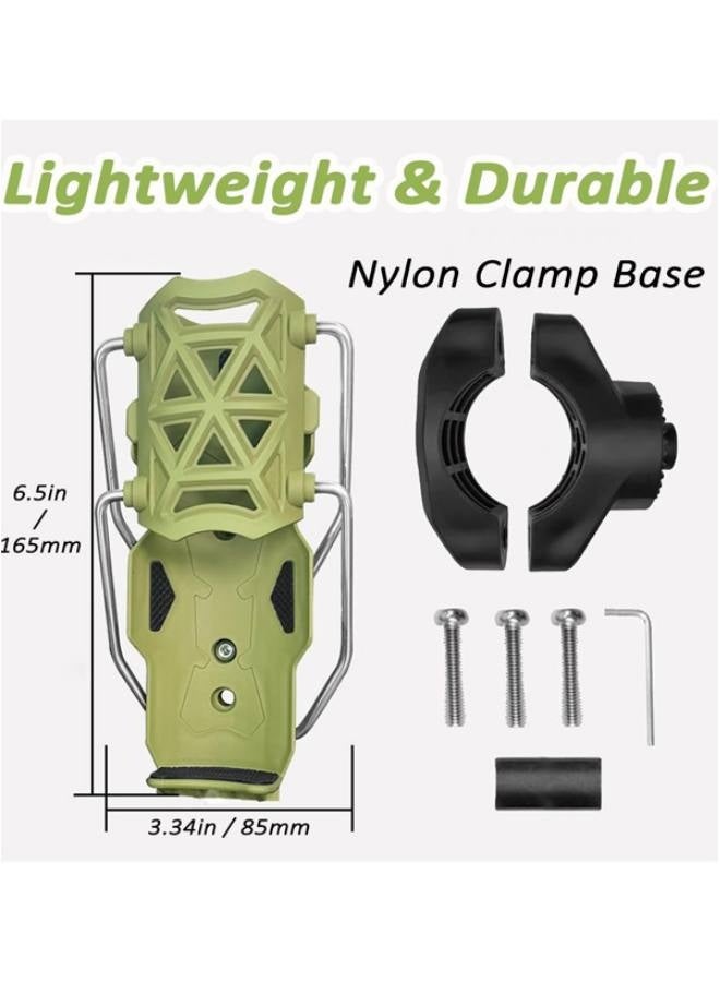 New Self Adjusting Cup Holder for Motorcycle, Adaptive Cycling Bottle Holder Fits up to 2.95" Diameter, Automatic Clamp Design, Universal Bottle Cage for Bikes Scooters Strollers (Green) - Image 3