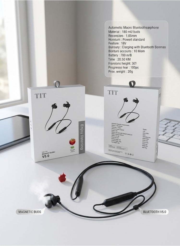tit Tit Magnetic In Ear Sports Bluetooth Earphone With MICES11 22 g ZEA8826581AEDE5F3A421Z