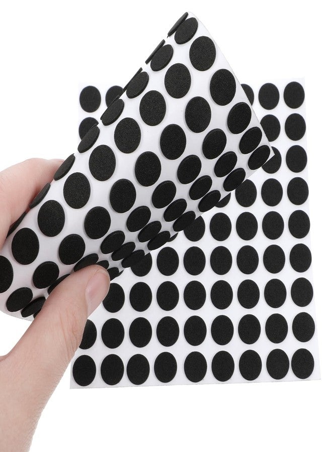 salbsever 261 Pcs Mini Foam Felt Pads, Self Stick Pads Furniture Felt Pad Round 3/8 Inches Diameter Self Adhesive Cabinet Cushion Dots for Cabinet Doors Furniture Desks Floor Drawers Black - Image 1