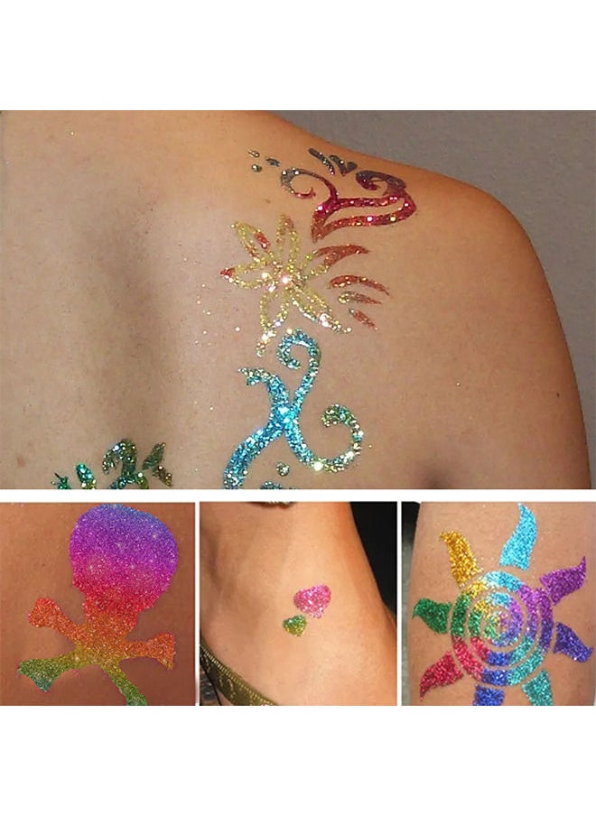 EELHOE - Glitter Tattoo Skin Glue - Body Glitter Glue - Adhesive Cosmetic Temporary Tattoo Glitter Powder Glue Body Painting Face Eyebrows Hair Gel For Party - Image 1