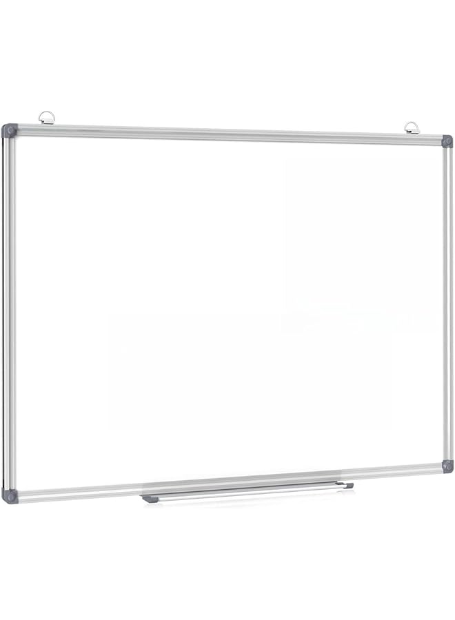 SKY-TOUCH Magnetic Whiteboard 90X120Cm Wall Mounted White Board With Pen Tray Mountable Dry Erase Wipe Whiteboards For Home Office School Notice Board - Image 1