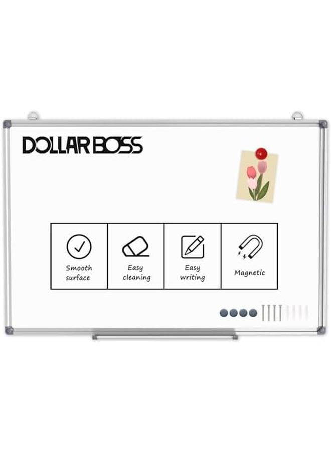 SKY-TOUCH Magnetic Whiteboard 90X120Cm Wall Mounted White Board With Pen Tray Mountable Dry Erase Wipe Whiteboards For Home Office School Notice Board - Image 4