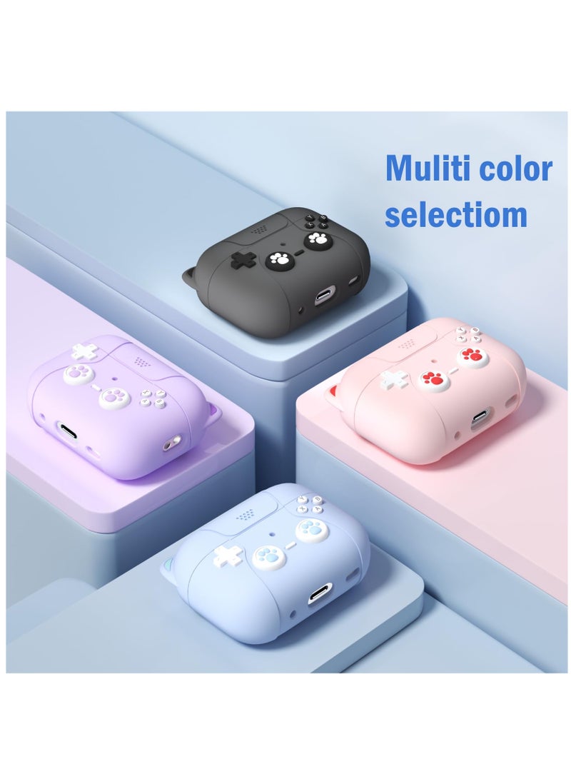 Classic Game Console Design Soft Silicone Case for AirPods Pro 2nd Generation Cute Pink Color - Image 5