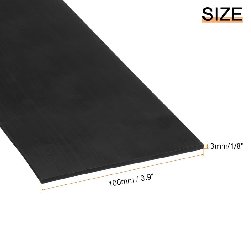 uxcell Neoprene Rubber Sheet Rolls 1/8" T x 3.9" W x 4'L Solid Rubber Seal Strip for DIY Gasket, Crafts, Pads, Seals, Protection - Image 2