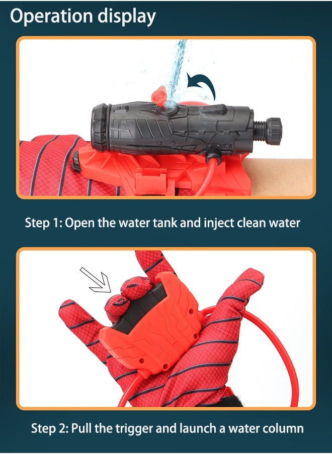 Generic - Ultimate Spiderman Gloves With Water Gun Launcher Kids Toy, Spider Glove Toys Plastic Cosplay Glove Launcher Wrist Toys, Role-Play Toys, Spider Glove Toys for 5 Year Old Boys and Girls and Up - Image 1