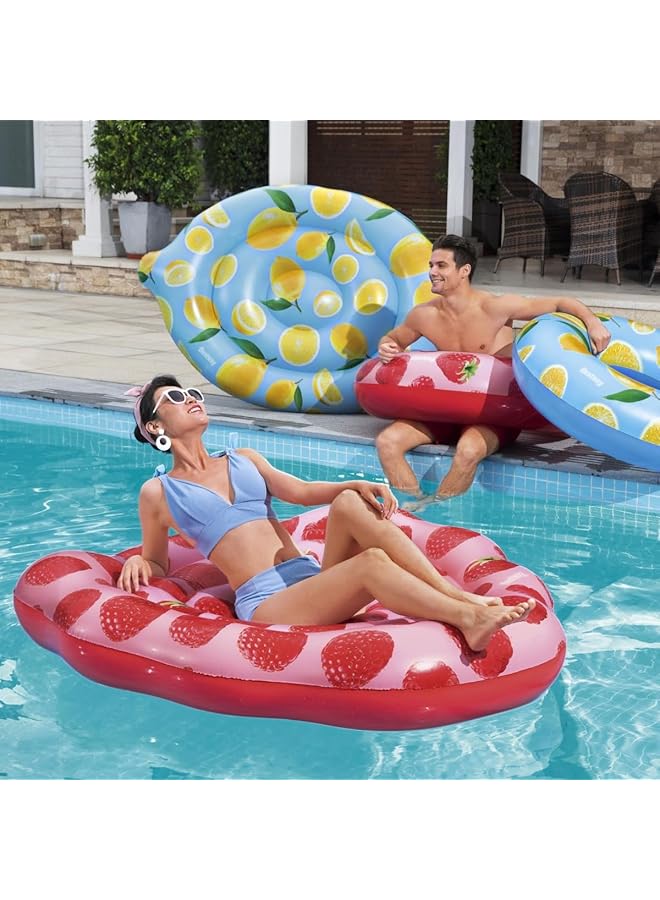 بست واي عوامة حمام سباحة سينتسايشنال توت العليق، 65 بوصة × 59.5 بوصة/1.65 متر × 1.51 متر - Image 4