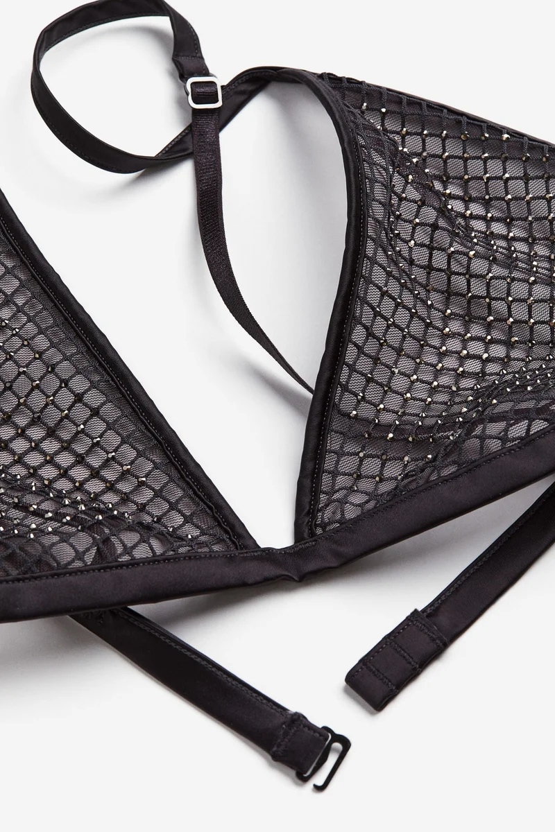 H&M Rhinestone-embellished soft bra