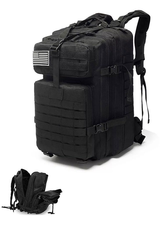WINEENEE - 45L Outdoor Adventure Backpack - Large Durable Hiking Pack with Modular Gear Panels | 3-Day Multi-Purpose Travel Bag for Camping, Trekking & Family Trips (Men & Women) - Image 1