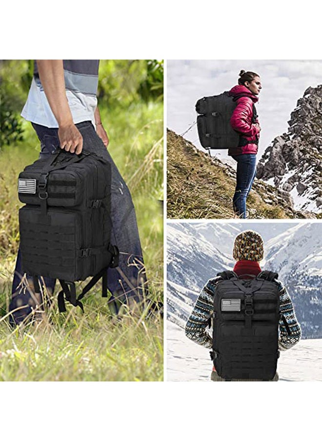 WINEENEE - 45L Outdoor Adventure Backpack - Large Durable Hiking Pack with Modular Gear Panels | 3-Day Multi-Purpose Travel Bag for Camping, Trekking & Family Trips (Men & Women) - Image 1