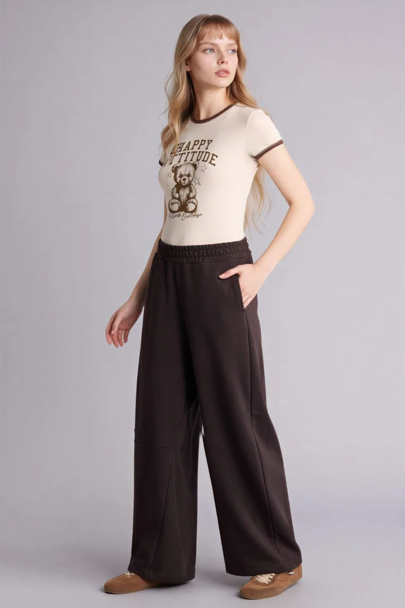 ديفاكتو Barrel Fit Elastic Waist Sweatpants