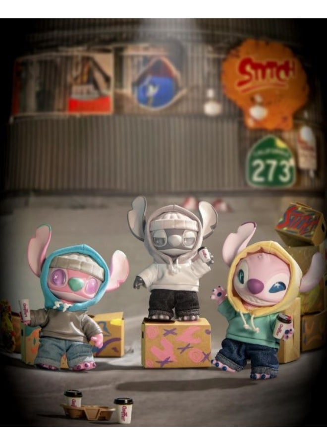MINISO x Disney Stitch Gen Z Street Collection Vinyl Plush Pendant Blind Box, Full Display Set of 6 Sealed Mystery Boxes, Character Collectible for Display and Gifting - Image 4