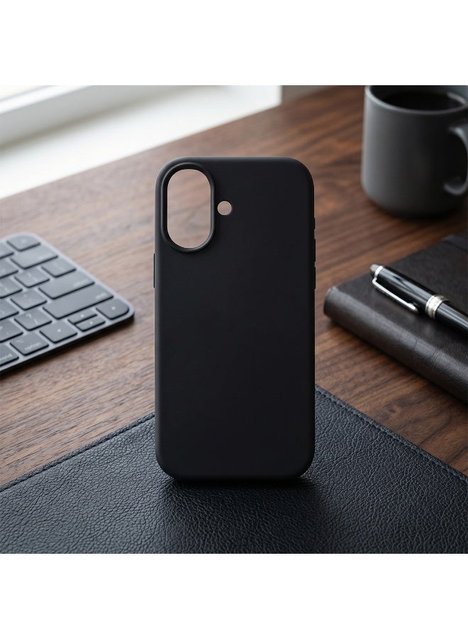 Mobcos iPhone 17 Black Elite Logo Premium Silicone Magnetic Wireless Charging Case for iPhone | Silky Soft Touch | Military-Grade Shockproof Protection | Strong Magnetic Compatibility | Luxury Slim Cover - Image 5