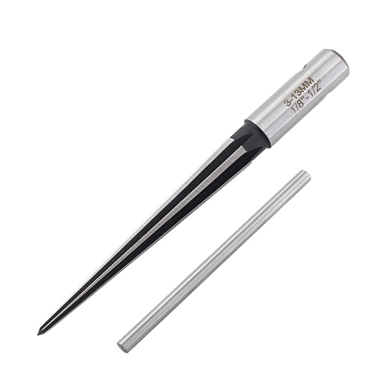 Lifcratms 1/8""-1/2"" (3-13Mm) T Handle Tapered Reamer  6 Fluted Chamfer Reaming Tool  Guitar Bridge Pin Hole Handle Tapered Reamers Woodworker Luthier Tool - Image 3
