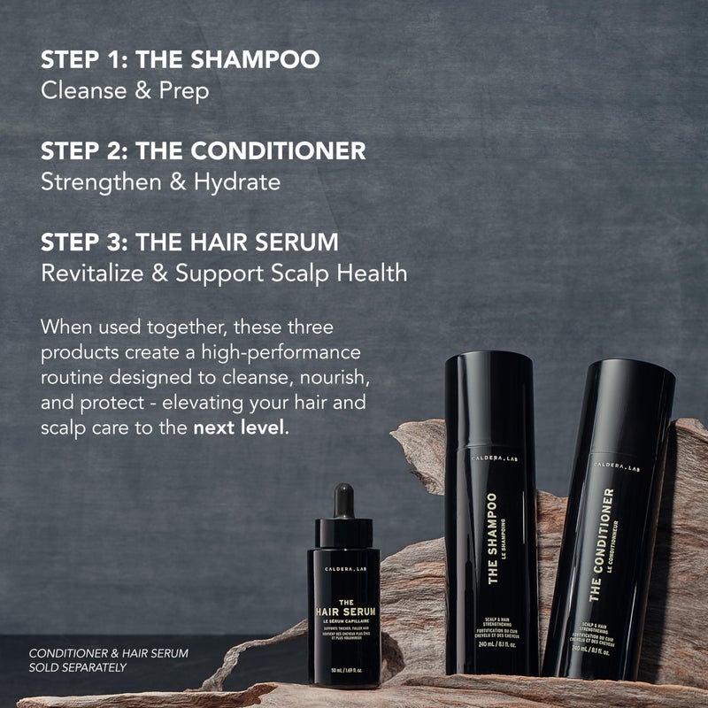 Caldera + Lab The Shampoo | Menâ€™s Shampoo for Healthy Hair, Sulfate-Free Daily Cleanser, Dermatologically Tested - All Hair Types - Image 5