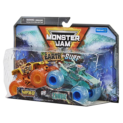 Monster Jam Earth vs Surf [Max D and Zombie] 1:64 Scale Double Pack - Image 5
