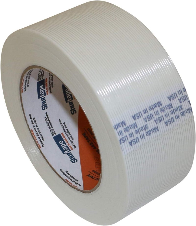 Shurtape GS 490 Economy Grade Fiberglass Reinforced Strapping Tape - Clear, .7 in. x 60 yd - Image 2
