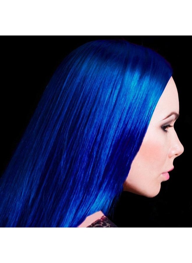 Manic Panic - Rockabilly Blue Hair Color Spray - (Amplified) - Vivid Temporary Blue Cobalt Hair Dye - Sprays On Instantly & Washes Out (3.4oz) - Vegan Hair Dye For Adults & Kids of All Hair Types - Image 1