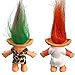 Yintlilocn 2packs Vintage Troll Dolls SetRetro Troll Doll Chromatic Adorable for Collections School Project Arts and Crafts Party Favors Style4Leopard GrainLove - Image 3