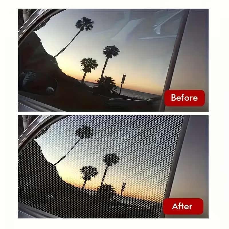 LIVECOOL One Way Vision Print Media Vinyl Window Film Perforated Mesh Film Self Adhesive Perforated Mesh Film Self Adhesive White Film (24 X 45*Inch, White Media Film) - Image 2
