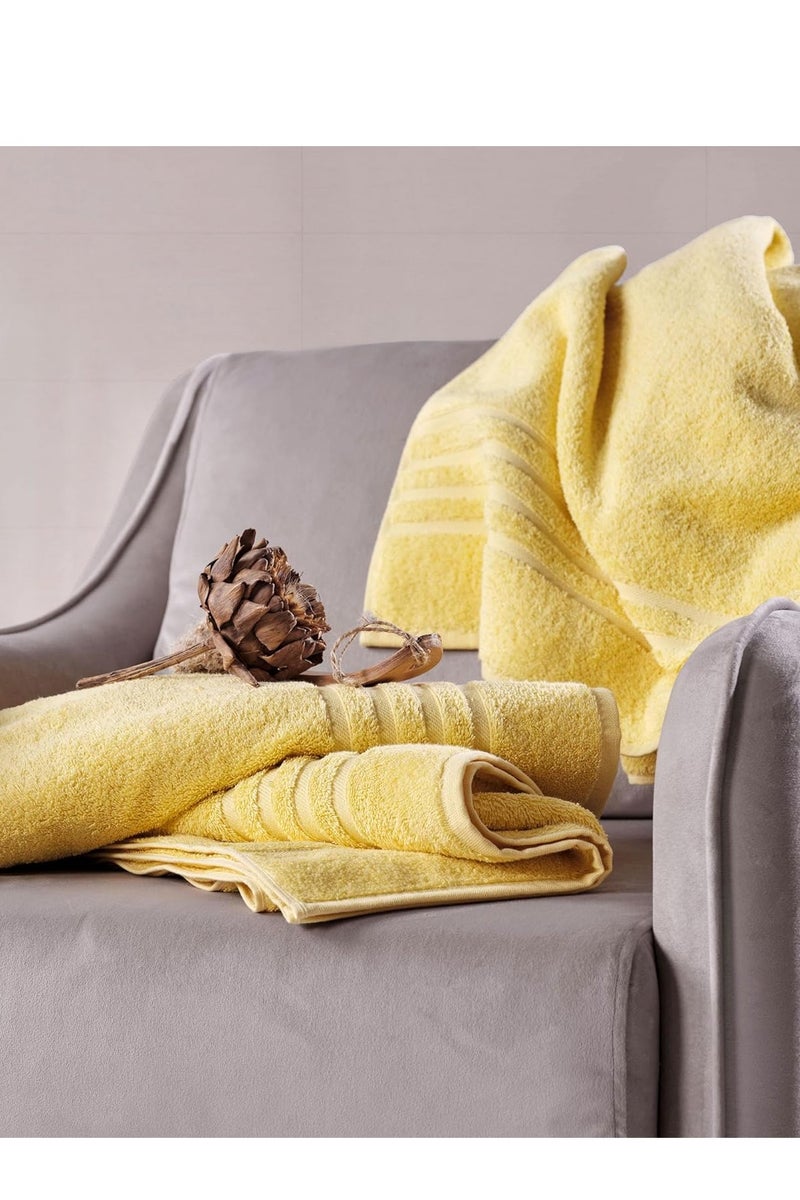 TM HOME TM Home Luxury Yellow Hotel Towel – 100% Egyptian Cotton, Large Size  - Image 1