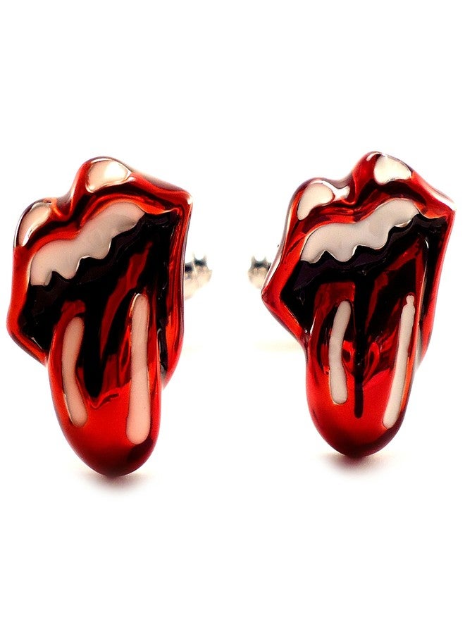 Peluche Novelty Casanova Lips Cufflinks for Men - Image 3