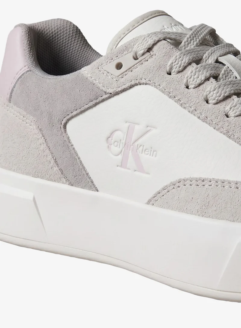Calvin Klein  Suede and Leather Signature Trainers for Women | Best Price UAE