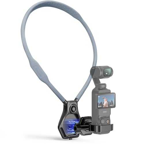 AMAZEAR Magnetic Neck Holder for DJI OSMO Pocket 4/3 Action 6 Insta 360 X5 Camera Accessory, Comfortable Hands-Free Chest Mount First-Personal POV VLOG, for Go-Pro, for Xtra Edge Muse - Image 1