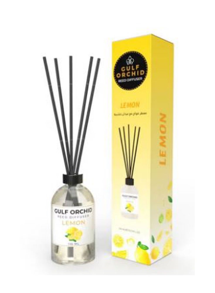 Gulf Orchid Air freshener with wooden sticks. Lemon scent, 110 ml - Image 1