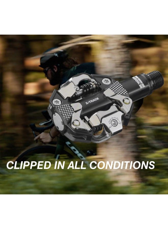 Look Cycle - X-Track MTB Pedals - Standard SPD Mechanism Compatible - Aluminium Body - Double-Sealed Chromoly+ Axle - Robust and Fluid Bike Pedals - Image 2