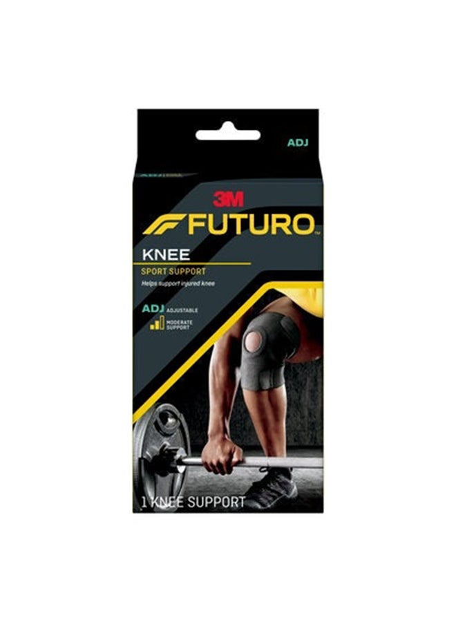 FUTURO Sport Open Patella Knee Support, Adjustable, 09039ENR, Black  - Image 1