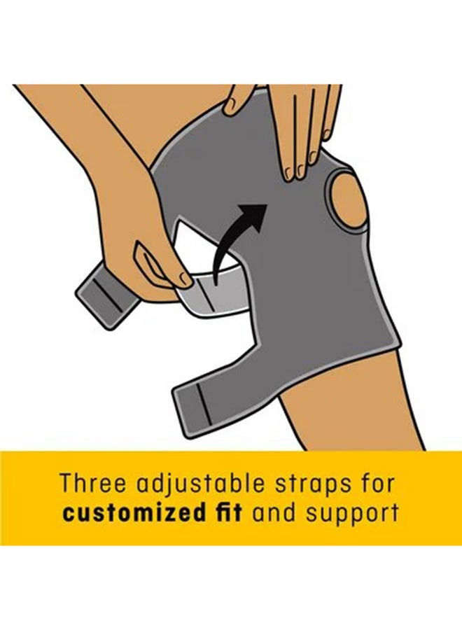 FUTURO Sport Open Patella Knee Support, Adjustable, 09039ENR, Black  - Image 3