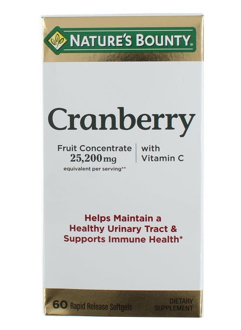 Cranberry With Vitamin C&E - 60 Softgels