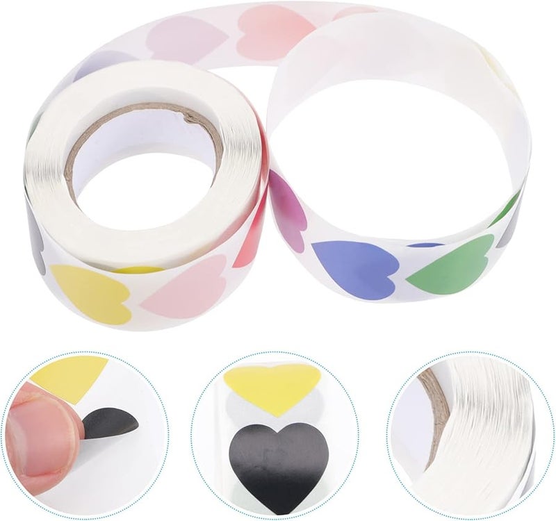 Angoily Love Heart Stickers 1500pcs Self Adhesive Wedding Decor Tags Easy Apply Lasting Craftsmanship - Image 2