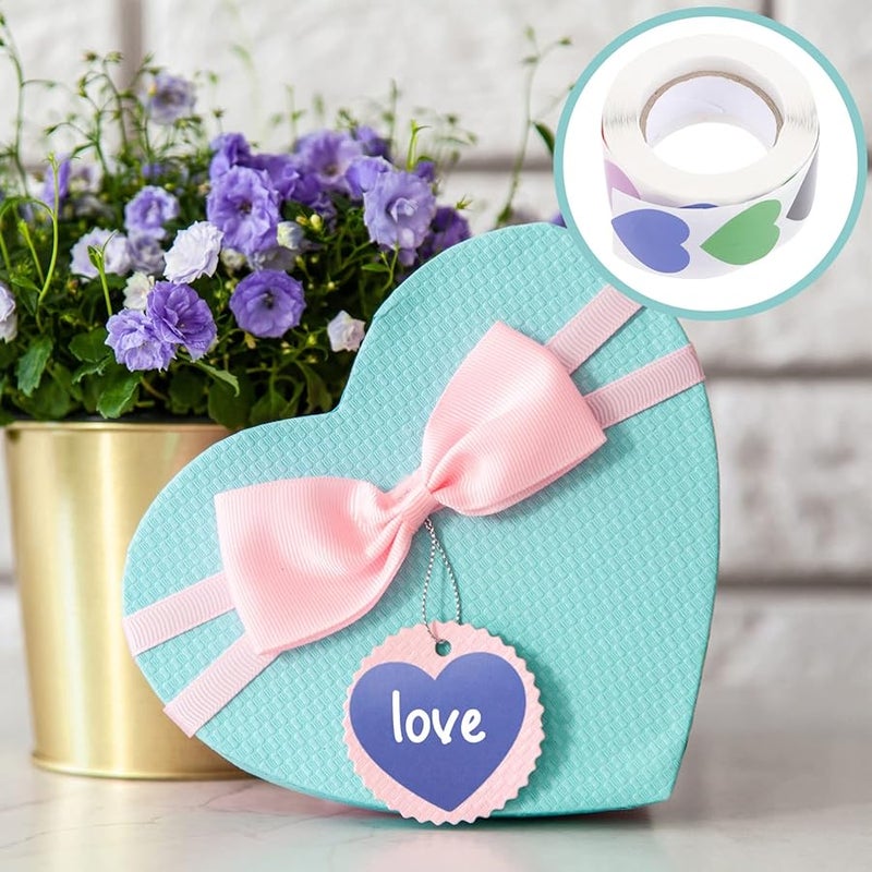 Angoily Love Heart Stickers 1500pcs Self Adhesive Wedding Decor Tags Easy Apply Lasting Craftsmanship - Image 4