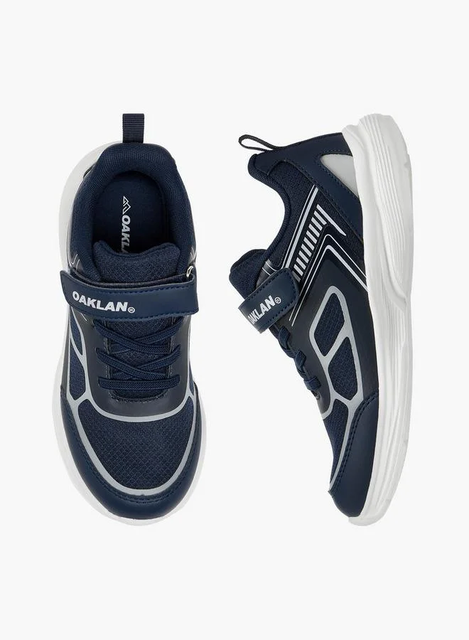 Oaklan by Shoexpress Panelled Shoes with Hook and Loop Closure