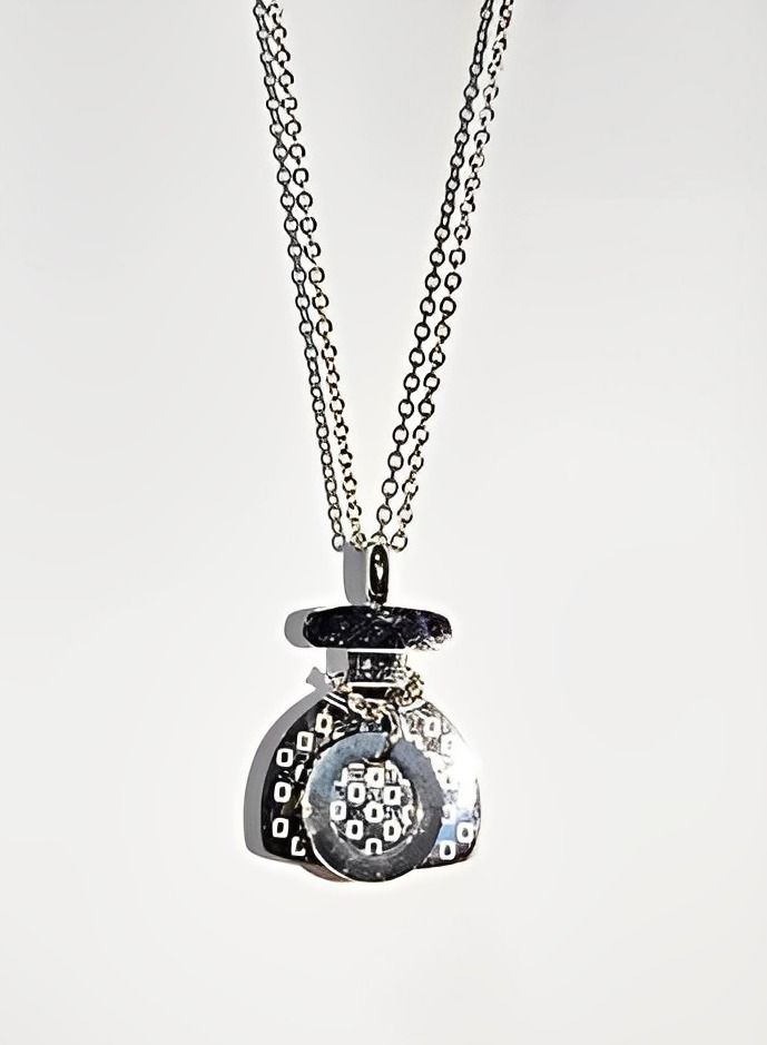 An elegant silver stainless steel necklace for GIRLS - Image 1