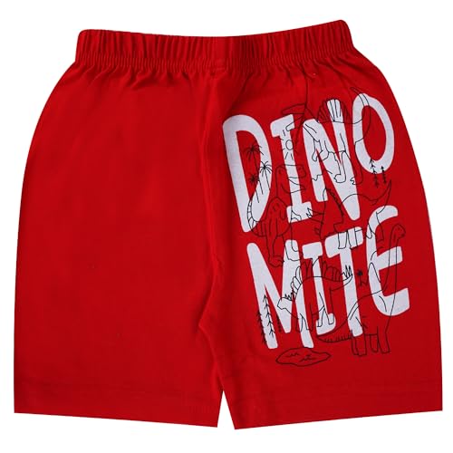 T2F Boys Printed Cotton Regular Fit Shorts(Pack of 5), Assorted, 2-3 Years - Image 4